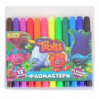 Фломастеры 12 цветов Jumbo "Trolls Dream"