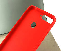 Чохол на Huawei Y6 Prime 2018, Honor 7a накладка бампер SMTT силіконовий червоний, фото 4