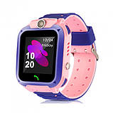 Дитячий Смарт Годинник Smart Baby Watch Q12 SIM /Bluetooth /LBS/GPS. BI-284 Колір: рожевий, фото 2