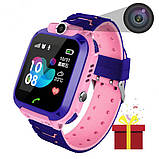 Дитячий Смарт Годинник Smart Baby Watch Q12 SIM /Bluetooth /LBS/GPS. BI-284 Колір: рожевий, фото 3