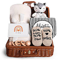 Rattan Baby Gifts (Neutral White ) Подарки для детского душа, Подарки для новорожденных для девочек и