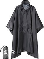 Grey(3 in 1) Водонепроникна куртка-дощовик SaphiRose з капюшоном від дощу для чоловіків і жінок