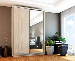 Шафа-купе (1000-1800*450*2200)  дсп/дзеркало