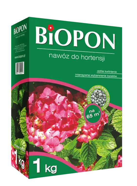 Добриво  BIOPON ДЛЯ ГОРТЕНЗІЙ 1 КГ