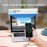 Кабель Vention USB Type C Нейлонова оплітка USB A - USB C 3A/18W 1 м Червоний CODRF, фото 10