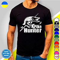 Футболка с принтом для рыбаков "Pike Hunter"