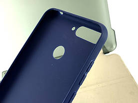 Чохол на Huawei Y6 Prime 2018, Honor 7a накладка бампер SMTT силіконовий синій, фото 4