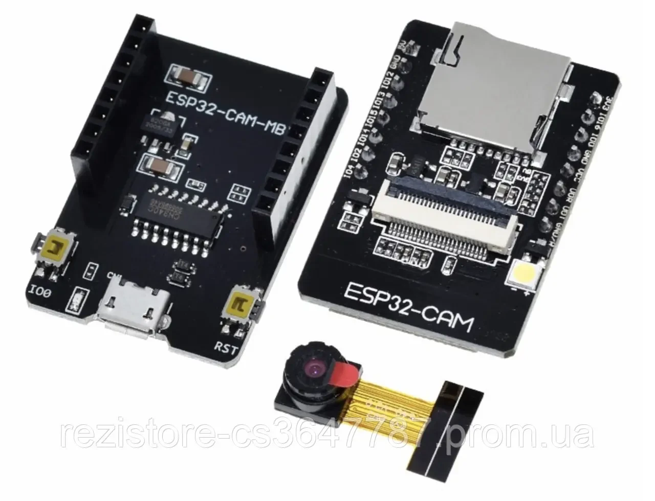 ESP32-CAM модуль WiFi и Bluetooth, камерой OV2640 и материнской платой - фото 2 - id-p1804101257