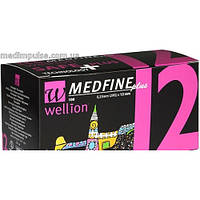 Універсальні голки Wellion Medfine plus для інсулінових шприц-ручок 12 мм (29G (0,33)*12 мм) 100 шт.