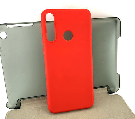 Чохол на Huawei Y6P накладка бампер SMTT силіконовий червоний, фото 1