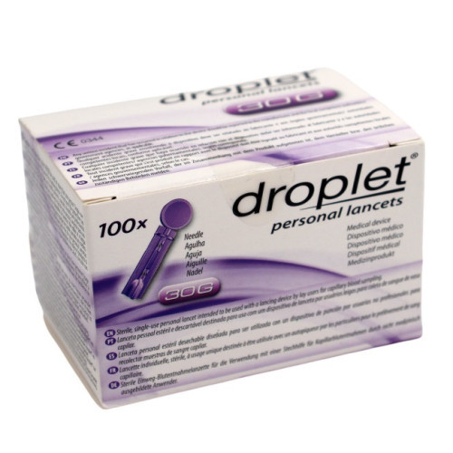 Ланцеты Droplet 30G (Дроплет 0,31мм) - 100 шт (5907996095018) (ID ...