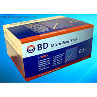 Шприци BD Micro-Fine Plus U-100i 0,5мл 30G 8mm, 10 шт/уп