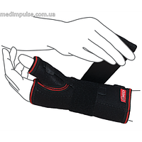 Бандаж на променево-зап'ястковий суглоб із ребром жорсткості (з фіксацією пальця) ReMed R8304 чорний, сірий