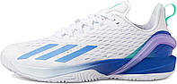 11 White/Blue Fusion/Pulse Mint Жіночі тенісні кросівки adidas Adizero Cybersonic