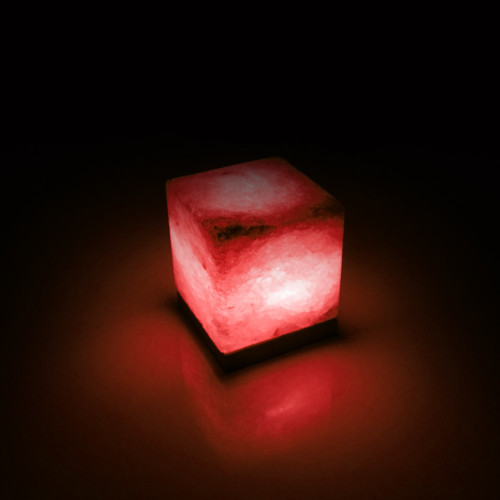 Соляная лампа SALTKEY CUBE Red (Куб) 3,5-4 кг - фото 1 - id-p565972803