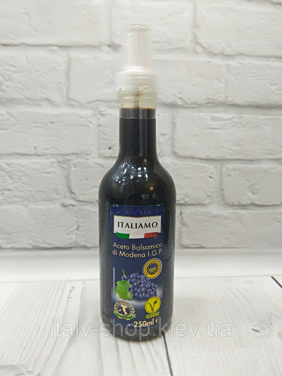 Оцет бальзамічний Italiamo Aceto Balsamico di Modena I.G.P. спрей 250 мл, Італія