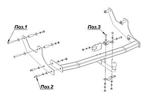 Фаркоп Renault Logan (універсал 2007-2013) (Фаркоп Рено Логан) Автопристрій