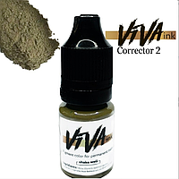 Пигмент Viva Corrector 2 Olive для перманентного макияжа, 6мл