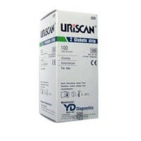 Тест-полоски URISCAN (урискан) U24 Gluketo 2 (глюкоза,кетоны) №100,YD,Корея (8806653010388)