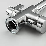 Змішувач для кухні на дві води Frap F4361, хром, фото 4