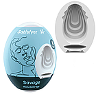 Самозмащувальне яйце мастурбатор Masturbator Egg "Savage" від Satisfyer