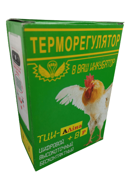 Терморегулятор для інкубатора "Ліна" з датчиком вологості ( Тиристорний, плавно затухаючий, з захистом від перегріву, Аварійним, фото 1