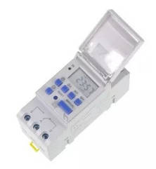 Таймер Lemanso на DIN-рейці електронний із прозорою кришкою 16А-1NO+1NC LM6352