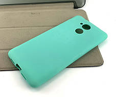 Чохол на Huawei Honor 6C накладка бампер SMTT силіконовий бірюзовий, фото 3