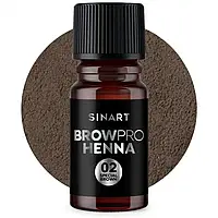 SinArt хна 5грам 1шт для бровей / BrowPro HENNA / Alla Zayats Special brown 02