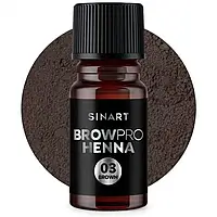 SinArt хна 5грам 1шт для бровей / BrowPro HENNA / Alla Zayats Brown 03