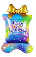 Фольгована фігурна куля "Подарунок Коробка з Бантом". Розмір:47"(118см)  Вир-во Китай.