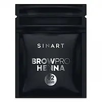 SinArt хна 1,5грам 1шт для бровей / BrowPro HENNA / Alla Zayats Special brown 02