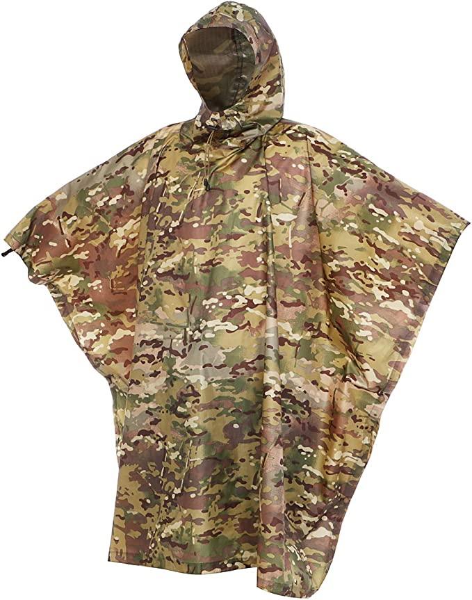 Дощовик тактичний, плащ-дощовик, пончо мультикам multicam, фото 1