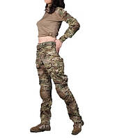 Тактична військова жіноча форма із захистом наколінниками та налокітниками