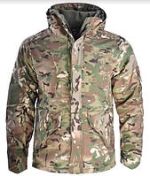 Тактическая теплая водоотталкивающая куртка Multicam G8, зимняя куртка на флисе, бушлат мультикам