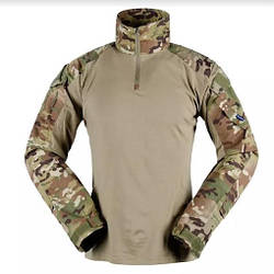 Тактична сорочка ЗСУ Multicam ripstop, бойова Убакс мультікам + налокітники