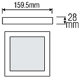 Світлодіодний світильник ARINA-12 12W 4200К, фото 3