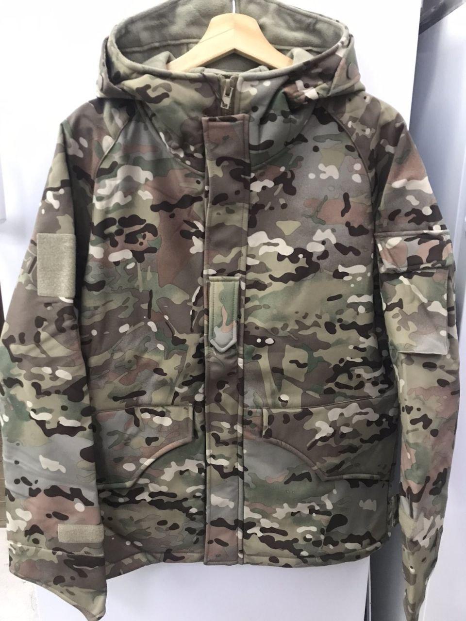 Тактична куртка на флісі G8 Soft Shell Мультикам, фото 1