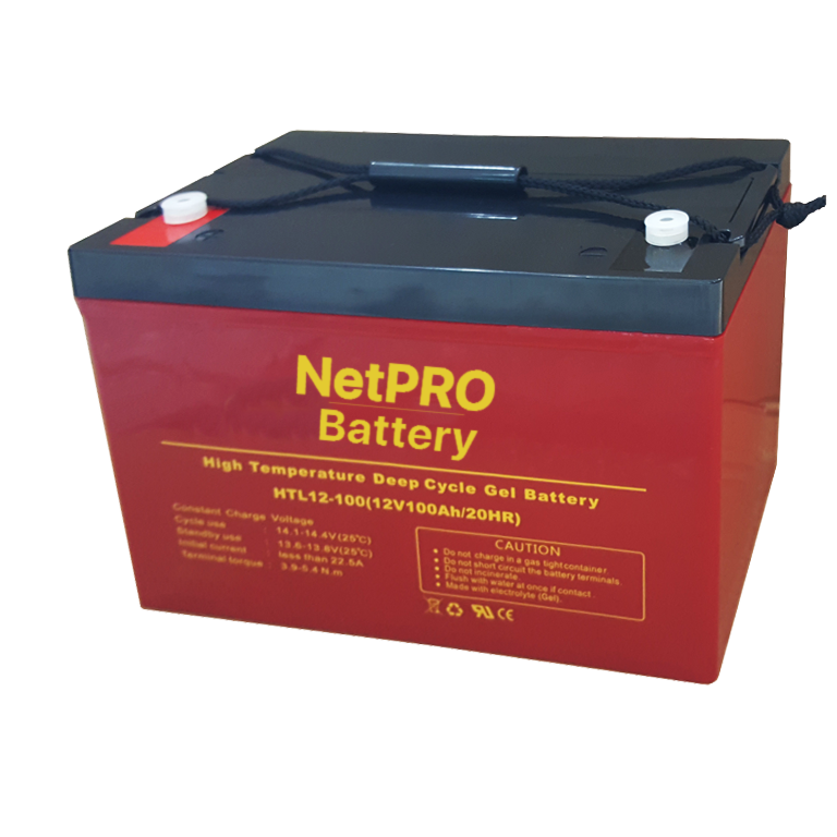 Акумулятор гелевий NetPRO HTL 12-100 (100 A/год., 12 В), температуростійкий.