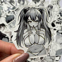 Набір вінілових наклейок стикерів Аніме Еротик Baby Глянсові Стикербомбінг на автотелефон ноутбук стіну 50 шт., фото 5