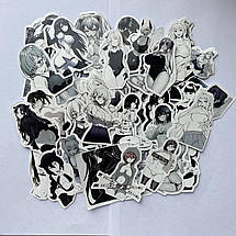 Набір вінілових наклейок стикерів Аніме Еротик Baby Глянсові Стикербомбінг на автотелефон ноутбук стіну 50 шт., фото 2