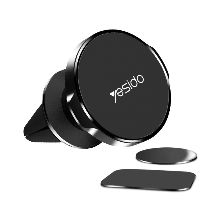 Універсальний автомобільний магнітний тримач для смартфона та телефона Yesido C49 Black