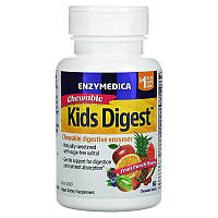 Enzymedica жувальні травні ферменти для дітей. 60 жувальних таблеток