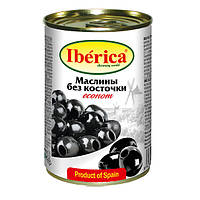 Маслины черные без косточки Iberica econom 280 г