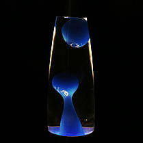 Лава лампа з парафіном 35 см зелена нічник світильник воскова лампа Magma Lamp парафінова лампа Синій, фото 2