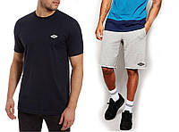 Летний мужской комплект футболка и шорты (Умбро) Umbro, хлопок