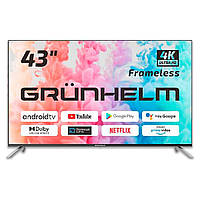 Елевизор Grunhelm 43U700-GA11V 43" LED SMART TV FrameLess ULTRA HD 4К Dolby Vision Atoms