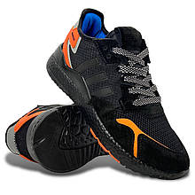 Кросівки підліткові Adidas текстильні сітка чорні літні демі весна/літо