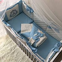 Комплект постельного белья Baby Comfort Royal Baby голубой 8 элементов