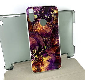 Чохол на Huawei Y7 2019, Y7 pro 2019 накладка бампер Marble силіконовий